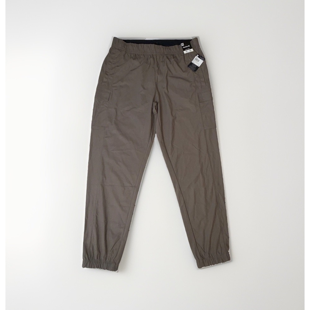 Hurley Exist Command Cargo Jogger Pants Men's XL Brown Drawstring Stretch NWT